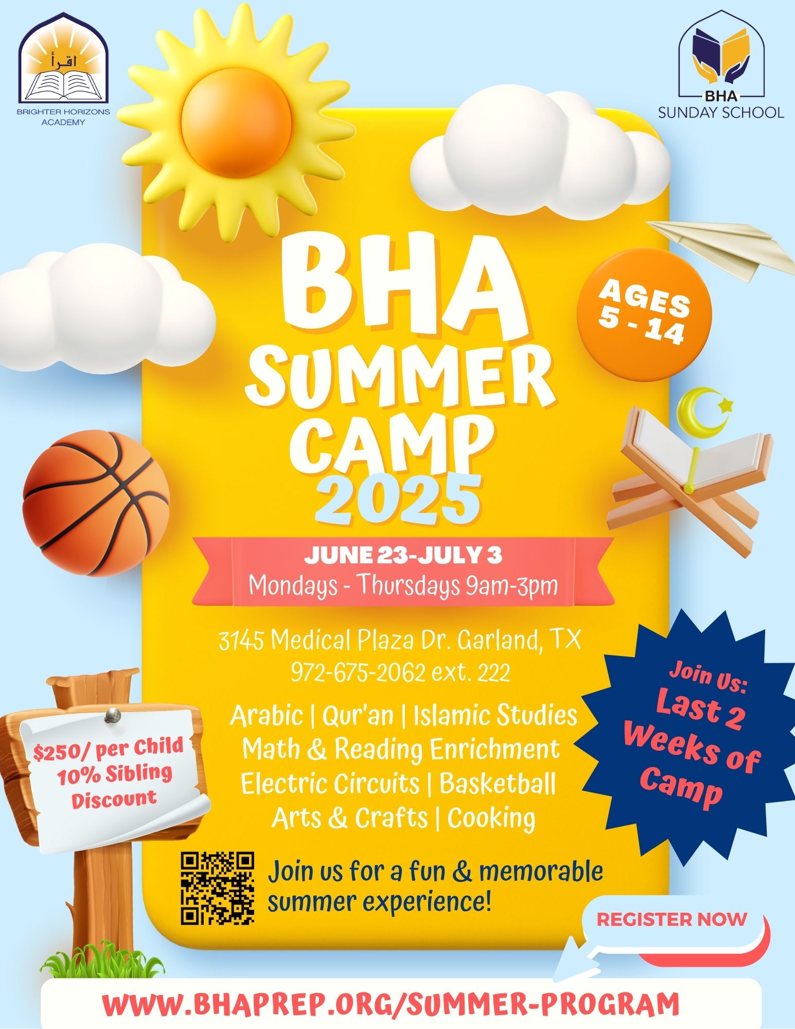 BHA Summer Camp- Last 2 Weeks
